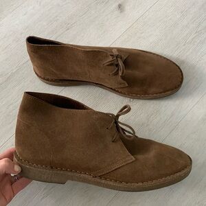 J.Crew Desert boots made in Italy suede leather lace‎ up Chukka brown men’s
